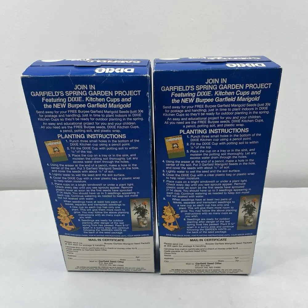 Vintage Garfield Dixie Kitchen Bathroom 100 5oz Dixie Cups 2 Packs (200)
